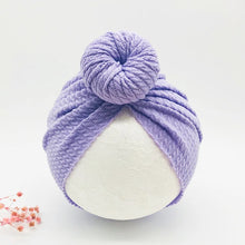 Load image into Gallery viewer, Knotted Hats for Baby Girl Beanie Bow Headband Infant Turban Newborn Head Accessories Winter Hat Warm Bonnet Caps Mother Kids
