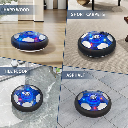 TEMI 2-Pack Hover Soccer Ball. LED Light Toy For 3-12 Yrs. Lndoor/Outdoor Game. Christmas/Birthday Gift For Kids 3-12.