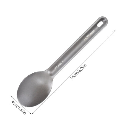 Camping Titanium Cutlery Set Ultra Lightweight Spoon Fork Knife Set Picnic Tableware For Cookware Camping Cooking Equipment