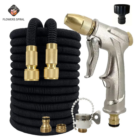 Garden Expandable Water Hoses, High-Pressure Car Wash Water Guns, Household Garden Watering Hoses, And Car Wash Hoses