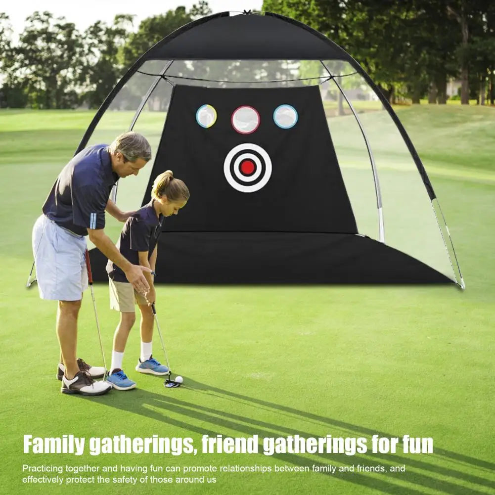 Golf Net, Golf Practice Net for Backyard Driving, Indoor Golf Training Chipping Aid Net with Turf, Tee, White Balls