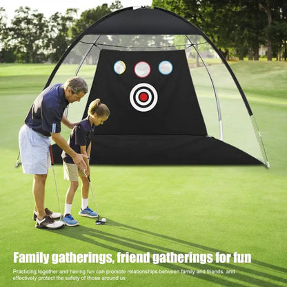 Golf Net, Golf Practice Net for Backyard Driving, Indoor Golf Training Chipping Aid Net with Turf, Tee, White Balls