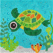 Load image into Gallery viewer, DIY Diamond Painting by Number Kits for Kids Cartoon Animal Picture Crystal Rhinestone Diamond Embroidery for Children Gifts
