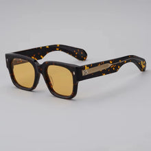 Load image into Gallery viewer, Sunglasses for Men Vintage Acetate Luxury Designer Sunglasses Women Occhiali Da Sole Da Uomo ENZO Red Lens Sunglasses
