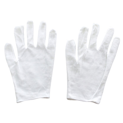 1 Pairs New Full Finger Men Women Etiquette White Cotton Gloves Waiters/Drivers/Jewelry/Workers Mittens Sweat Absorption Gloves