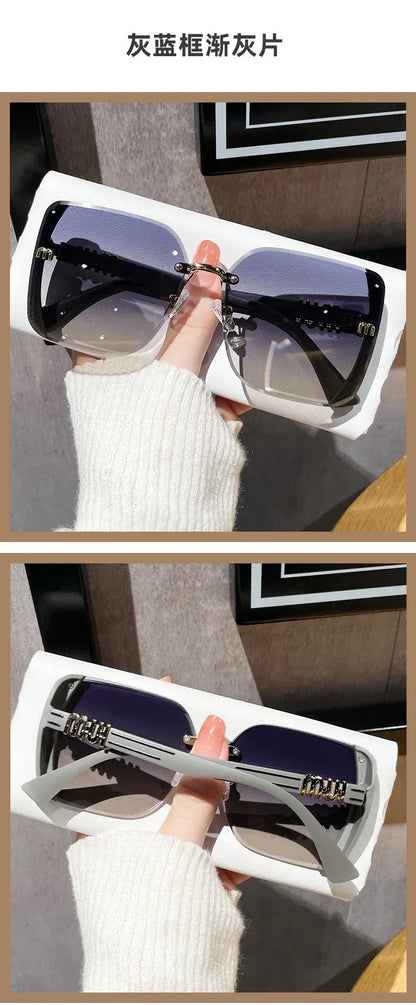 Fashion Oversized Square Sunglasses Women 2025 Luxury Brand Sun Glasses Vintage Sun Glasses Female Shades Outdoor Eyeglasses