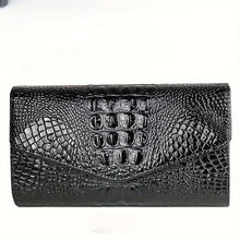 Load image into Gallery viewer, Women&#39;s stylish clutch bag Large capacity crocodile print crossbody shoulder bag
