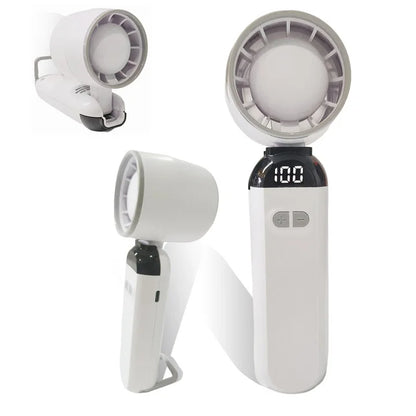 Handheld mini fan 3 in1 Portable Fan Rechargeable Handheld Turbo Fans  5 Speed USB Foldable Portable Neck Hanging Fans