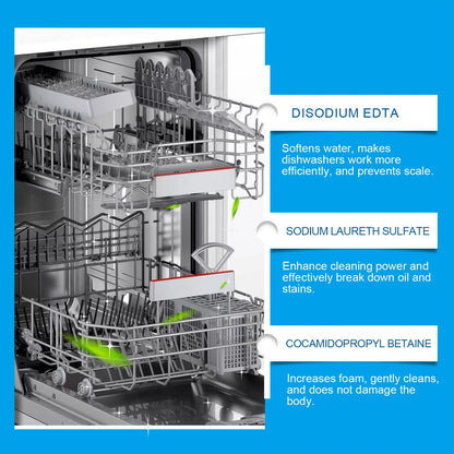 Dishwasher Cleaner Effervescent Tablet Powerful degreasing, decontamination, descaling, washing and cleaning