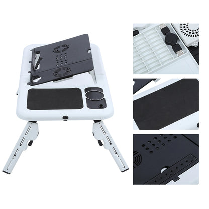Laptop Notebook PC Folding Portable Car Bed Sofa Desk Stand Table Tray Cool Fan
