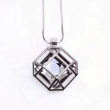Load image into Gallery viewer, Spring New Simple Fashion Square Hollow Sweater Chain Necklace Clothes Accessories Pendant
