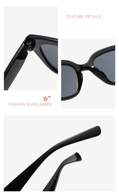 Sunglasses For Women With High-end Face, Small Anti-uv Large Frame Retro Cat Eye Glasses 2025 New Sunglasses 9673