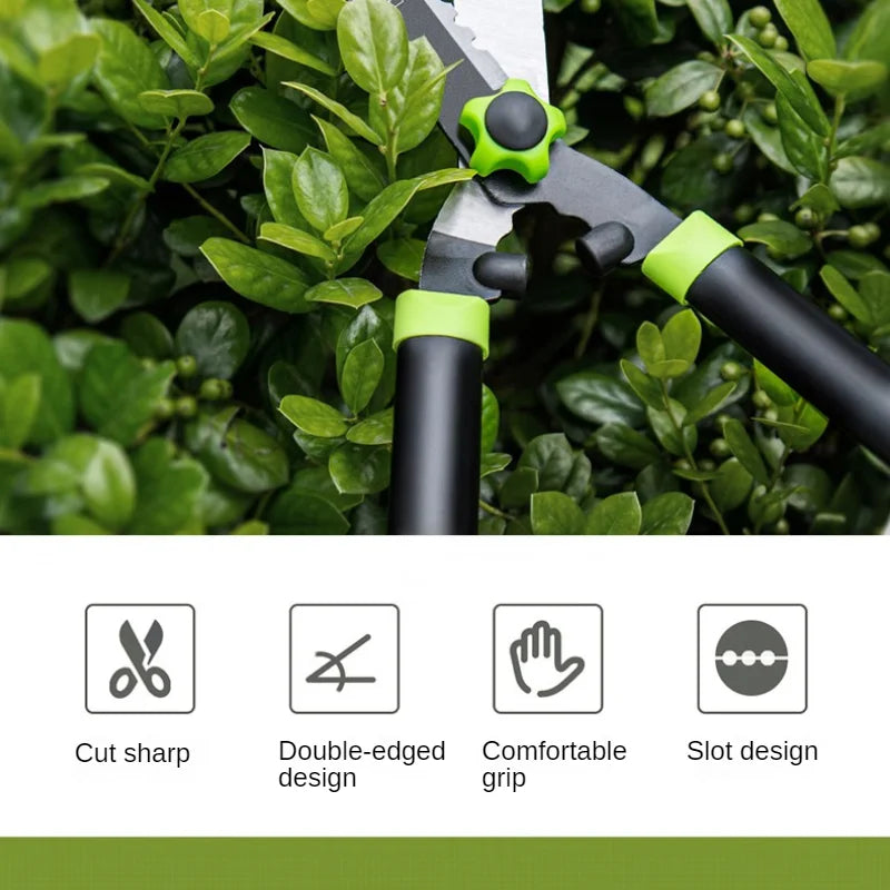 Deli Gardening Scissors Flower / Pruning Shears Lawn Special Hedge Shears Strong Pruning Branches Pruning Tools for Home Garden