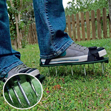 Load image into Gallery viewer, Garden Nail Shoes Grass Loose Soil Tool 5cm Long Nail Lawn Aerator Grass Spikes Shoes Self-Leveling Epoxy Yard Grass Cultivator
