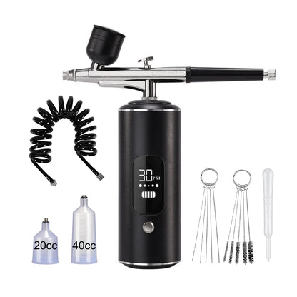 Nails Art Painting Airbrush With Compressor For Cake Decoration Makeup Manicure Nail Airbrush Portable Varnish Paint Sprayer Gun