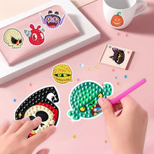 Load image into Gallery viewer, Halloween Diamond Painting Kit For Kids Adult Beginners Cartoon Witch Ghost Pumpkin Cat Halloween Gem Stickers DIY Craft
