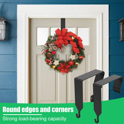 8Pcs Over The Door Hooks Metal Over The Door Hangers Strong Bearing Capacity Clothes Hooks Sturdy Anti-Slip Over The Door Hooks