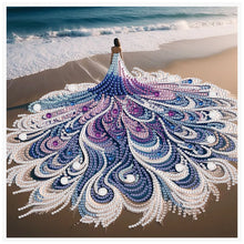 Load image into Gallery viewer, Special Shape Diamond Art Kits for Beginners and Adults,DIY Beach woman Diamond Art Painting Kits for Home Wall Decoration Gift

