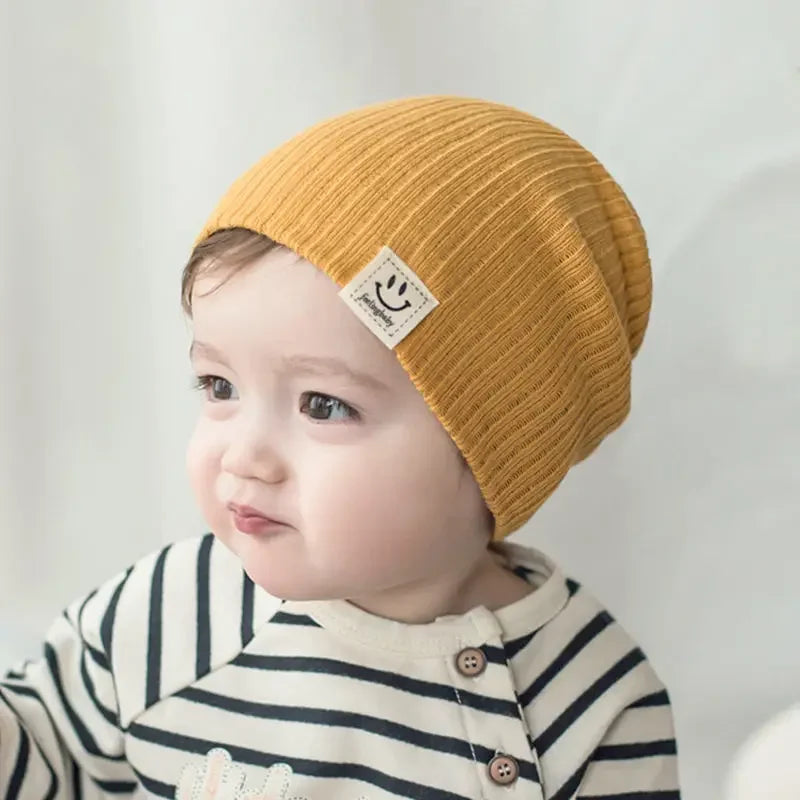 Baby Hat Children's Newborn Knitted Hat Solid Color Children's Beanies Boys and Girls Hat Winter Preschool Home Hat