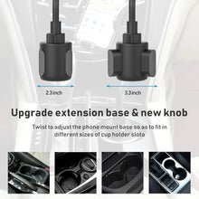Load image into Gallery viewer, Cup Car Phone Holder for Car, Car Cup Holder Phone Mount, Universal Adjustable Gooseneck Cup Holder Cradle Car Mount for Cell
