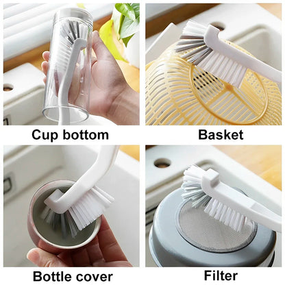 9Pcs Groove Cleaner Brush Set Multipurpose Hand-held Cleaning Brush Deep Cleaning Reusable Tile Joint Scrub Brush NEW