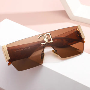 Fashion sunglasses for women, outdoor cycling glasses, sunscreen, windproof, frameless sunglasses for men, UV resistant