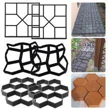 Load image into Gallery viewer, Garden Mold Walk Pavement Reusable DIY Manually Paving Cement Brick Stone Road Concrete Molds Manually Paving Patio Molds
