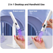Load image into Gallery viewer, UV LED Nail Lamp Mini UV Nail Lamp for Manicure Portable Nail Dryer Stand Lamp Professional Ultraviolet Mini Nails Drying Light
