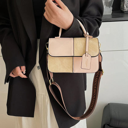 Chic Vintage-Inspired Clutch Bag for Women Trendy Crossbody Handbag Minimalist Leather Tote with Designer Solid Color Charm