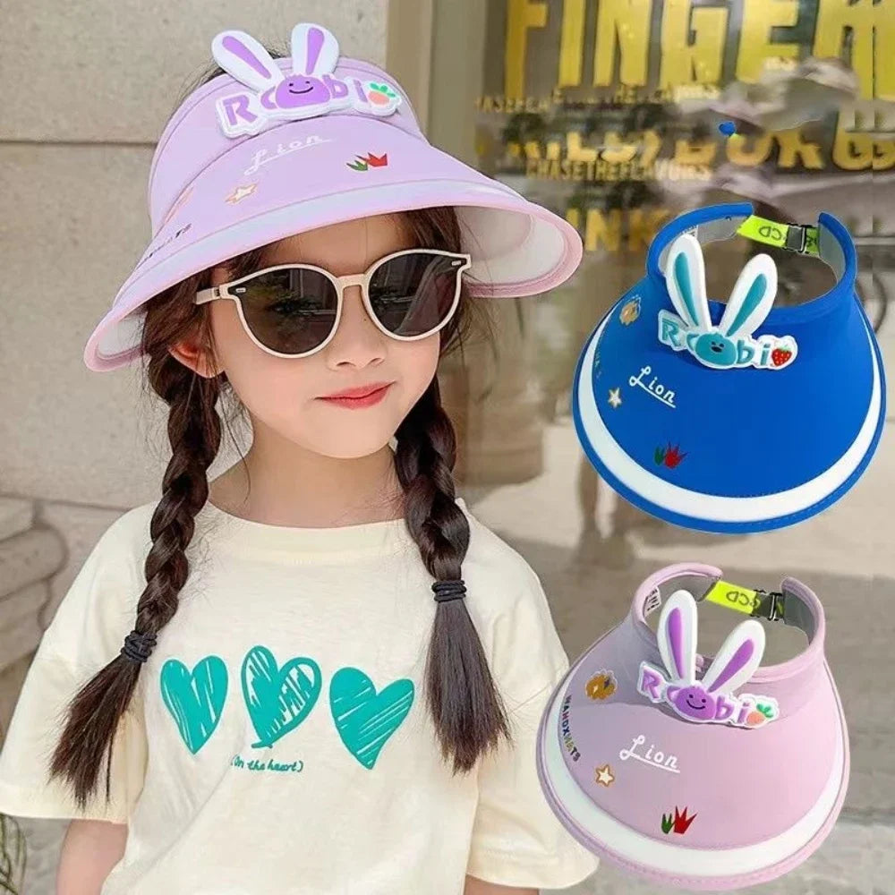 Kids Sun Hats Children Outdoor Summer Visors Cute Rabbit Wings Bunny Hat Summer Hat For Kids Boys Girls Hats