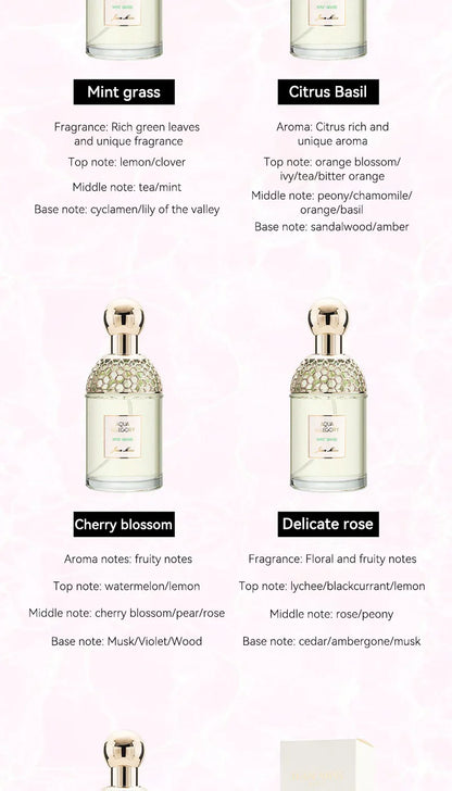 Original brand perfume Flower Language Women's perfume has a fresh, natural and long-lasting floral and fruity scent.