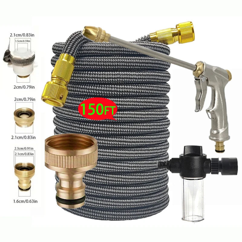 Garden Hoses, Water Pipes Telescopic Hoses Multifunctional Water Guns High-pressure Water Guns, Car Washing, Watering, Sprinkler