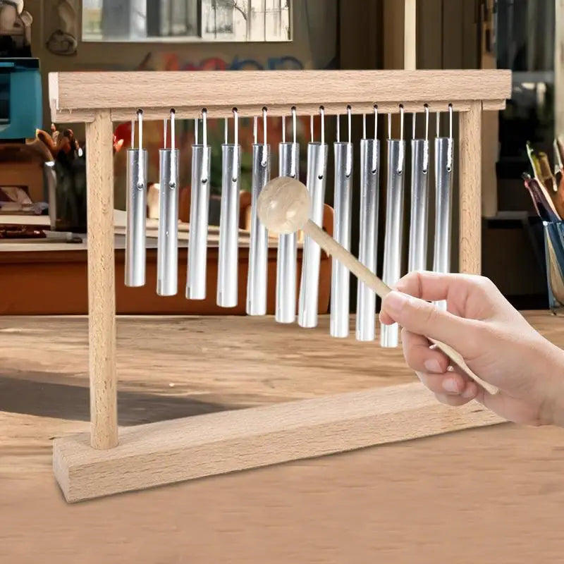 Bars Chime Fun Chimes Percussion Music Instruments Collaborative Entertainment Tool Lightweight Windchimes For Temple Classroom