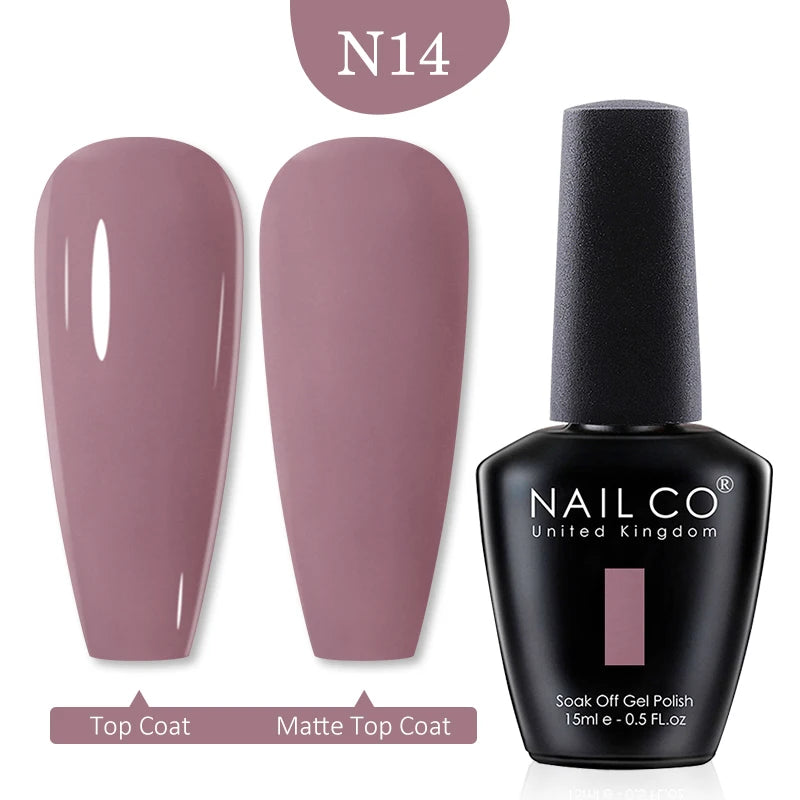 NAILCO 15ml Transparent Nude Color Series Jelly Gel Nail Polish Pink Red Nails Art Manicure Gel Varnishes Gellack Design Lacquer