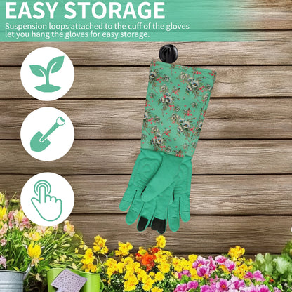 Gardening Gloves for Women Breathable leather Garden Gloves with Grip Thorn-Proof Puncture-Resistant Work Gloves