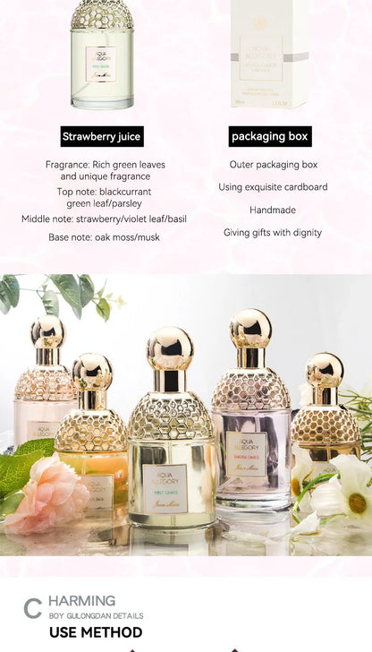 Original brand perfume Flower Language Women's perfume has a fresh, natural and long-lasting floral and fruity scent.