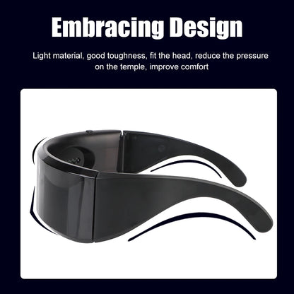 Prop For Party Bar Festival Performance Bluetooth Futuristic Eyewear Luminous Glasses LED Electronic Light Up Visor