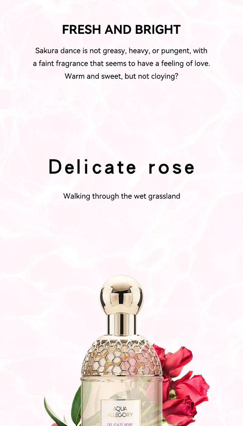 Original brand perfume Flower Language Women's perfume has a fresh, natural and long-lasting floral and fruity scent.