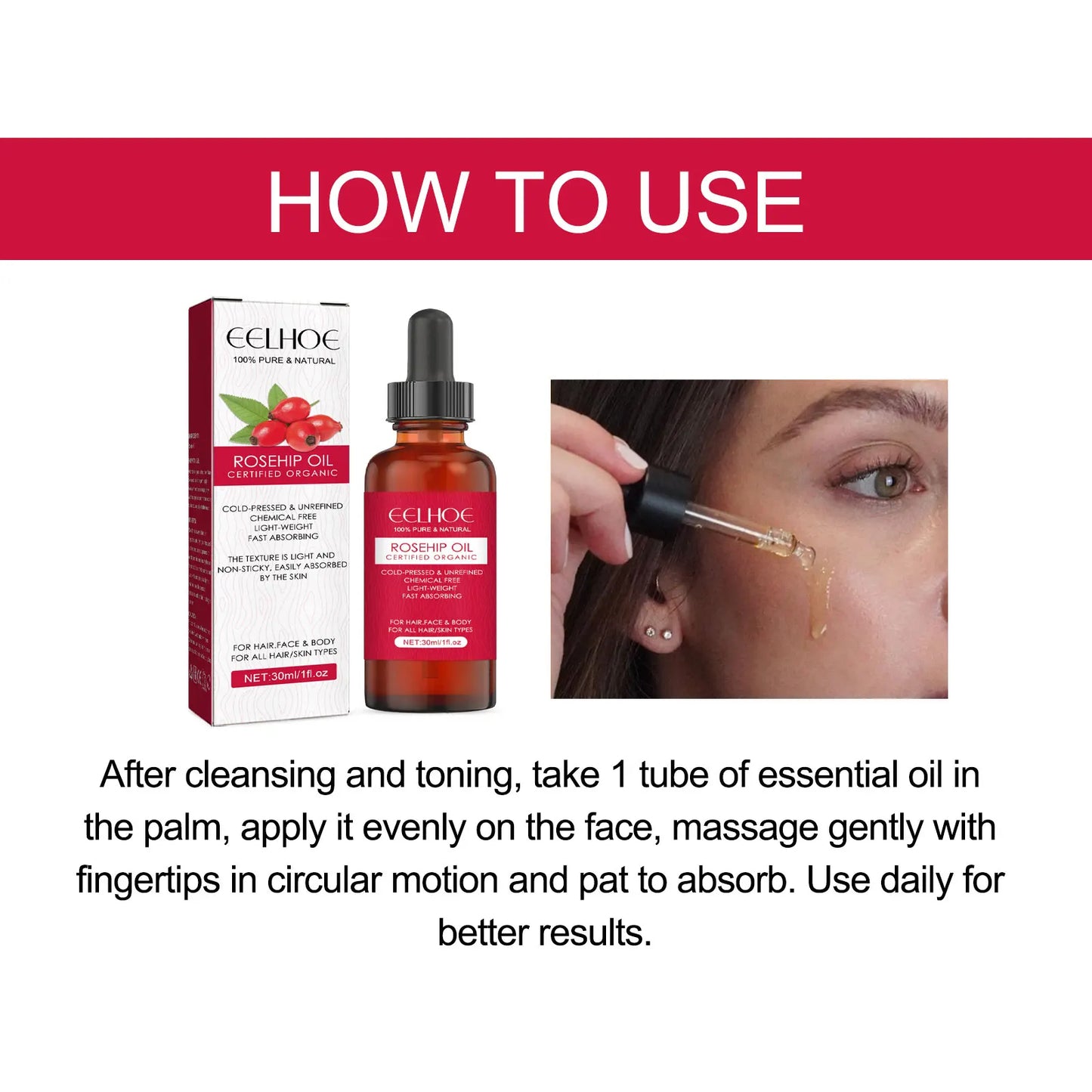 Anti Wrinkle Serum Oil Firming Fine Lines Nourishing Moisturizing Hair Care Body Massage Smoothing Tightening Serum for Wrinkles