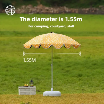 Garden Big Patio Umbrella Windproof Strong, Travel Beach Umbrella, Patio Sun Umbrella UV Protection, Large Camping Umbrellas