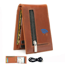 Load image into Gallery viewer, Wallet GPS Card Holder Wallet for Men Smart Card Holder  Wallet for Men With Tracking Device  FindMy for Android, Best Men  Gift
