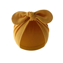 Load image into Gallery viewer, Newborn Hat for Girls Boys Beanie Cute Bows Turban Hats Cotton Infant Bonnet Solid Color Toddler Cap Baby Accessories 0-24M
