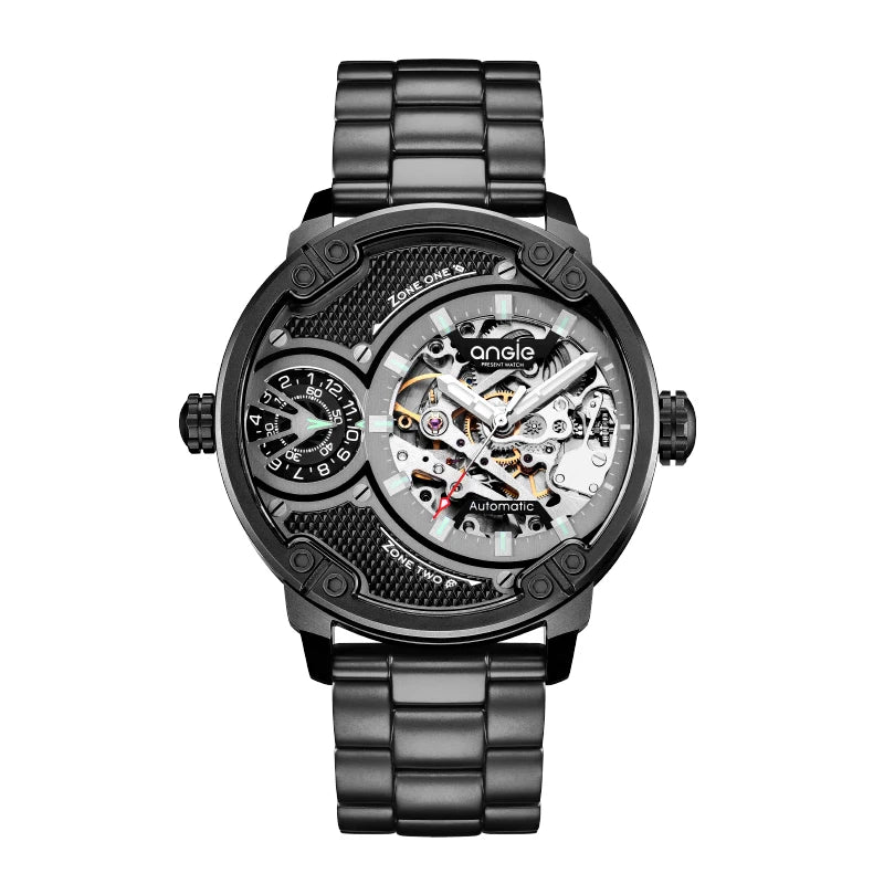 Mens Mechanical Watches Colorful Automatic Watch for Men Luxury Brand Stainless Steel Waterproof Man Wristwatches Reloj Hombre