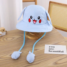 Load image into Gallery viewer, Kids Summer Broad-brimmed Cotton Hats Children Bucket Caps for Beach Holiday Boys Girls Sun Protection Hat Parent-child Outfit

