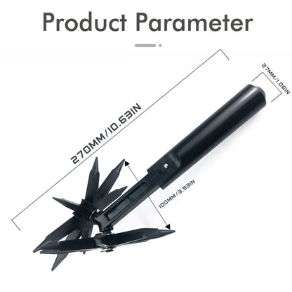 Garden Tiller Rotary Cultivator Tool Gardening Tool Weeding Digging Grass Turning Tool Handheld Grass Loosening Tool