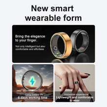 Load image into Gallery viewer, R02 Smart Ring Sleep Monitor 5.0 Bluetooth Fitness Tracker Sports Ring Heart Rate Tracker IP68 &amp; 5ATM Waterproof for Android/IOS
