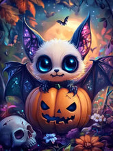 Load image into Gallery viewer, Evershine Diamond Painting Bat Animal DIY New Arrival Diamond Mosaic Pumpkin Picture Of Rhinestones Halloween Gift
