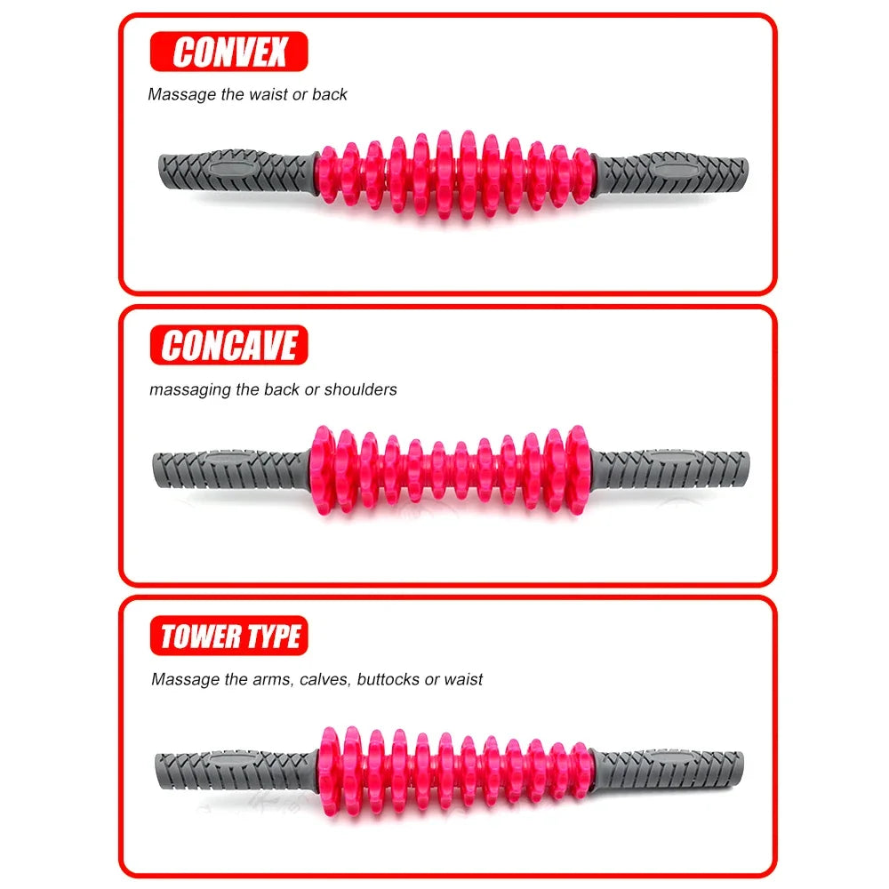 Body Massage Sticks Muscle Roller Athletes Muscle Roller Stick for Relief Muscle Soreness Cramping Tightness Anti Cellulite Gym