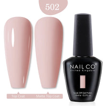 Load image into Gallery viewer, NAILCO 15ml Transparent Nude Color Series Jelly Gel Nail Polish Pink Red Nails Art Manicure Gel Varnishes Gellack Design Lacquer
