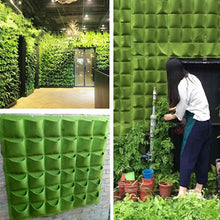 Load image into Gallery viewer, Green Vertical Hanging Garden Planter Flower Pots Bag Wall Mount Hanging
